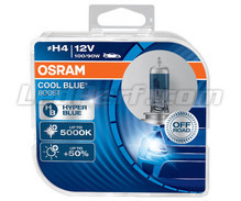 Set met 2 H4 lampen Osram Cool Blue Boost - 5000K - 62193CBB-HCB