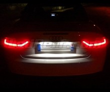 Ledset (wit zuiver 6000K) voor de nummerplaat achter voor de Audi A5 8T 2010 en later